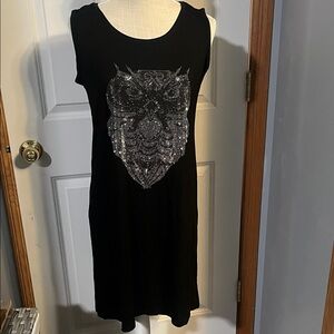 Shiny brand OS dress with sparkling Owl design